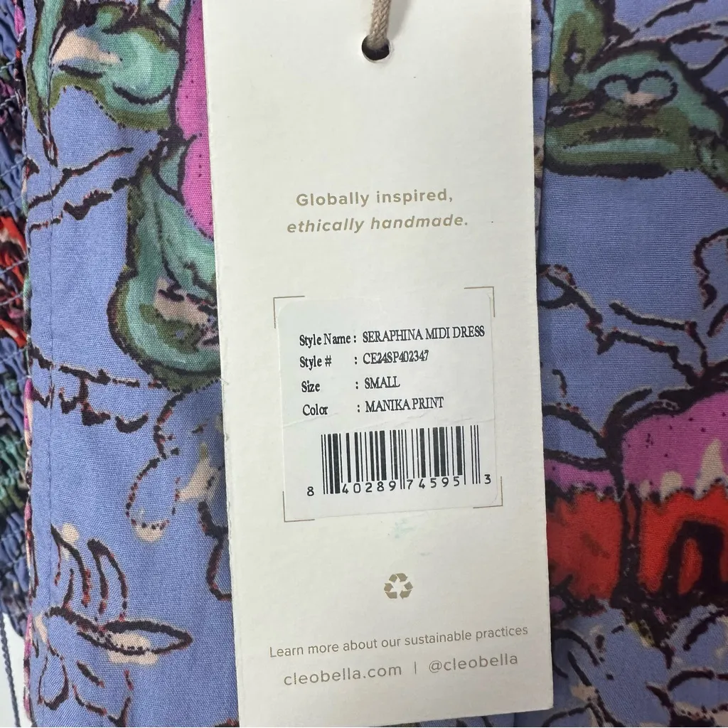 Cleobella Tuckernuck Seraphina Midi Dress Manika Size S NWT Wedding Cottagecore - Image 6