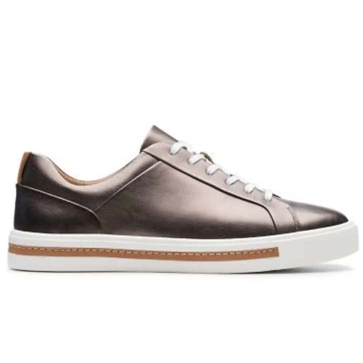 Clarks Women’s Unstructured 'Un Maui Lace' Leather Lace Up Shoes Bronze Sz 8.5 - Image 3