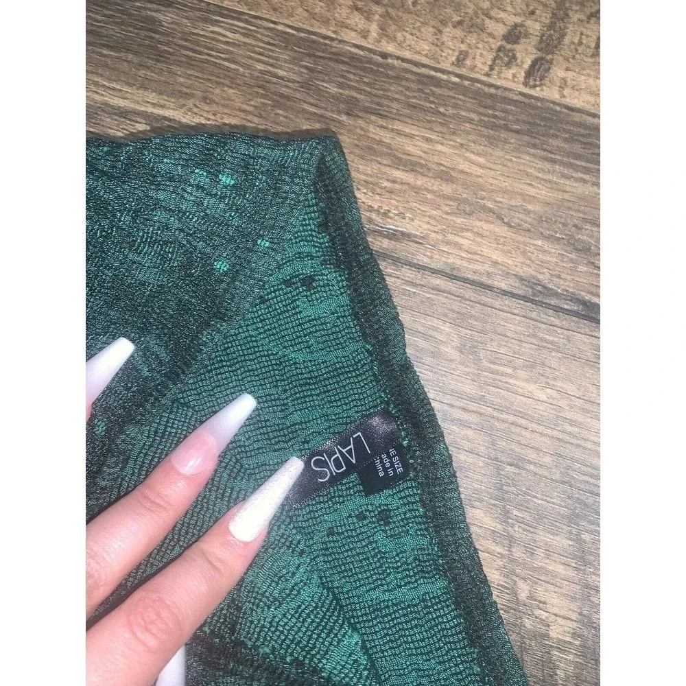 Black Floral Fairycore Skirt / Dress Size M - Image 5