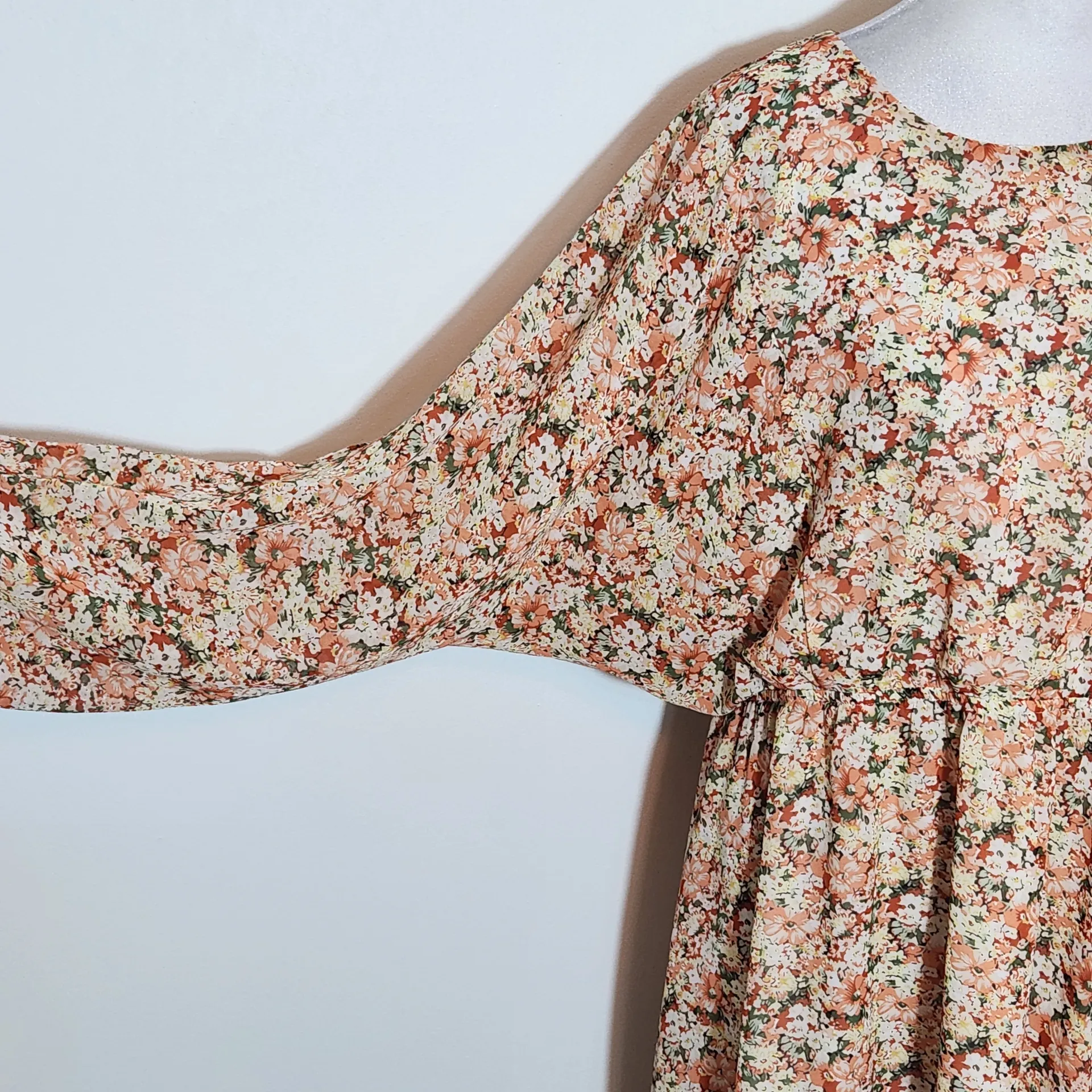 Staccato Orange Floral Dress Size XL Wedding Guest Dress - Image 5