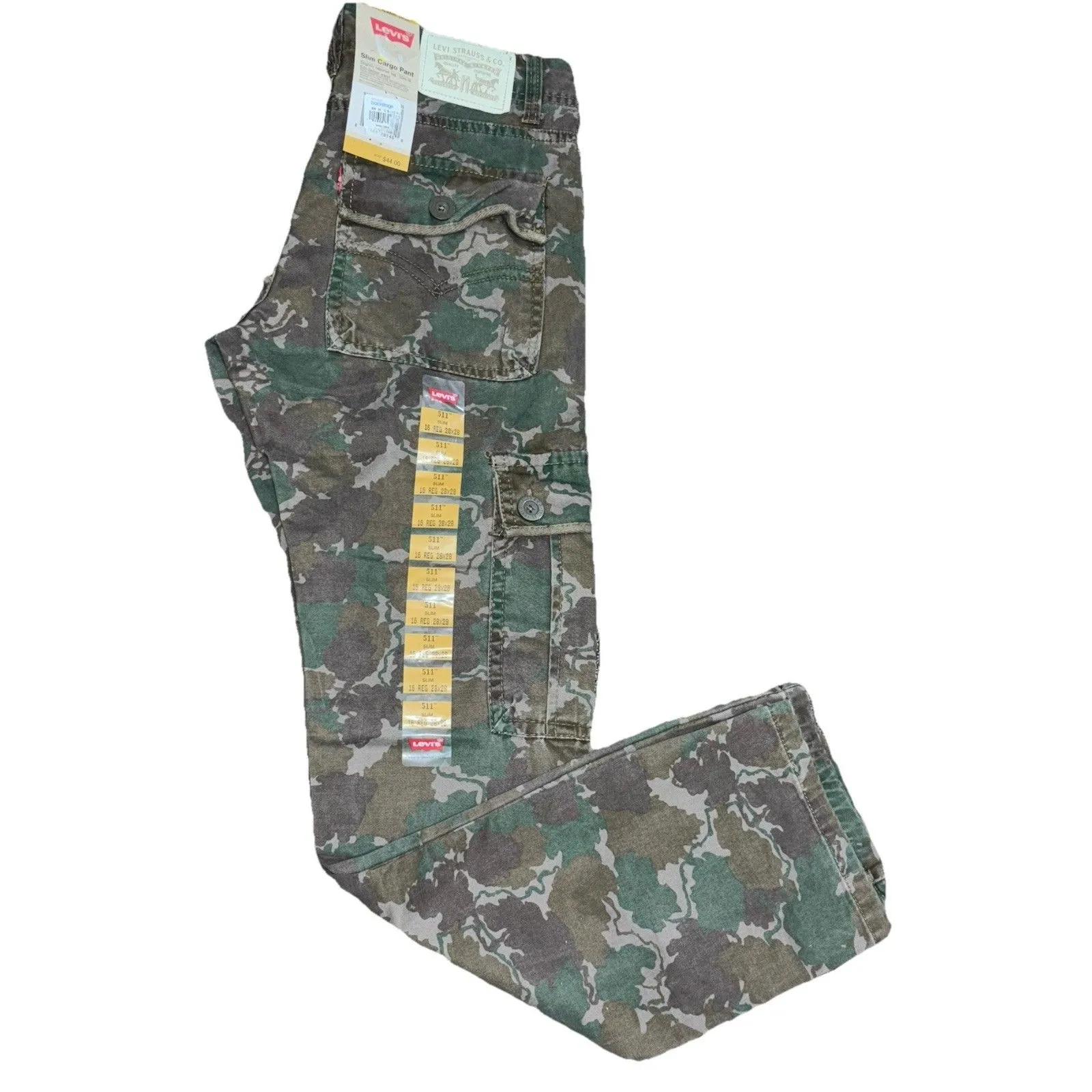 LEVI’S Slim Cargo Pant Slightly tapered leg Slim fit Sits below waist Sz 28 X28 - Image 5