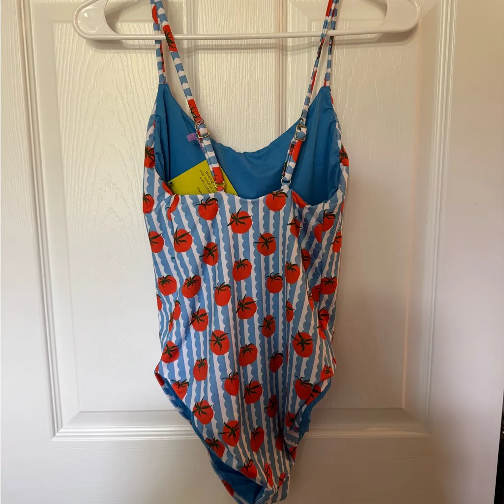 NWT Kitty and Vibe High Leg Scoop Neck One Piece in Noor Blue Size M - Image 10