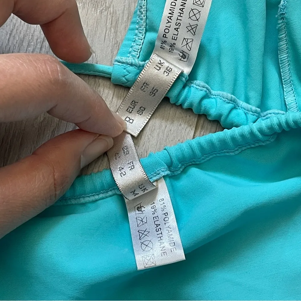 Vintage Y2K Bikini Set change womens Blue (medium) bright swim beach vacation - Image 4