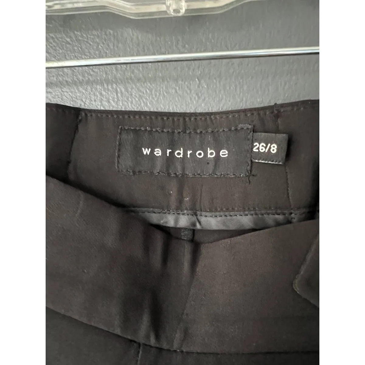 Wardrobe Black Dress Pants with Button Detail Size 26 - Image 5