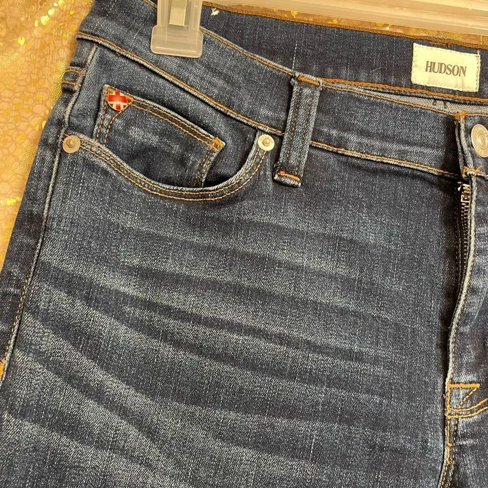 Hudson Krista super skinny dark wash mudr jeans, size 30 - Image 4