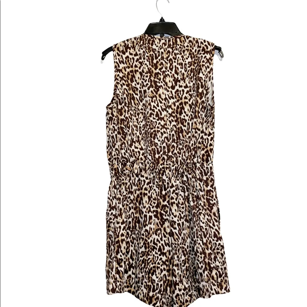 NWOT Banana Republic Leopard Print Utility Romper - Image 7