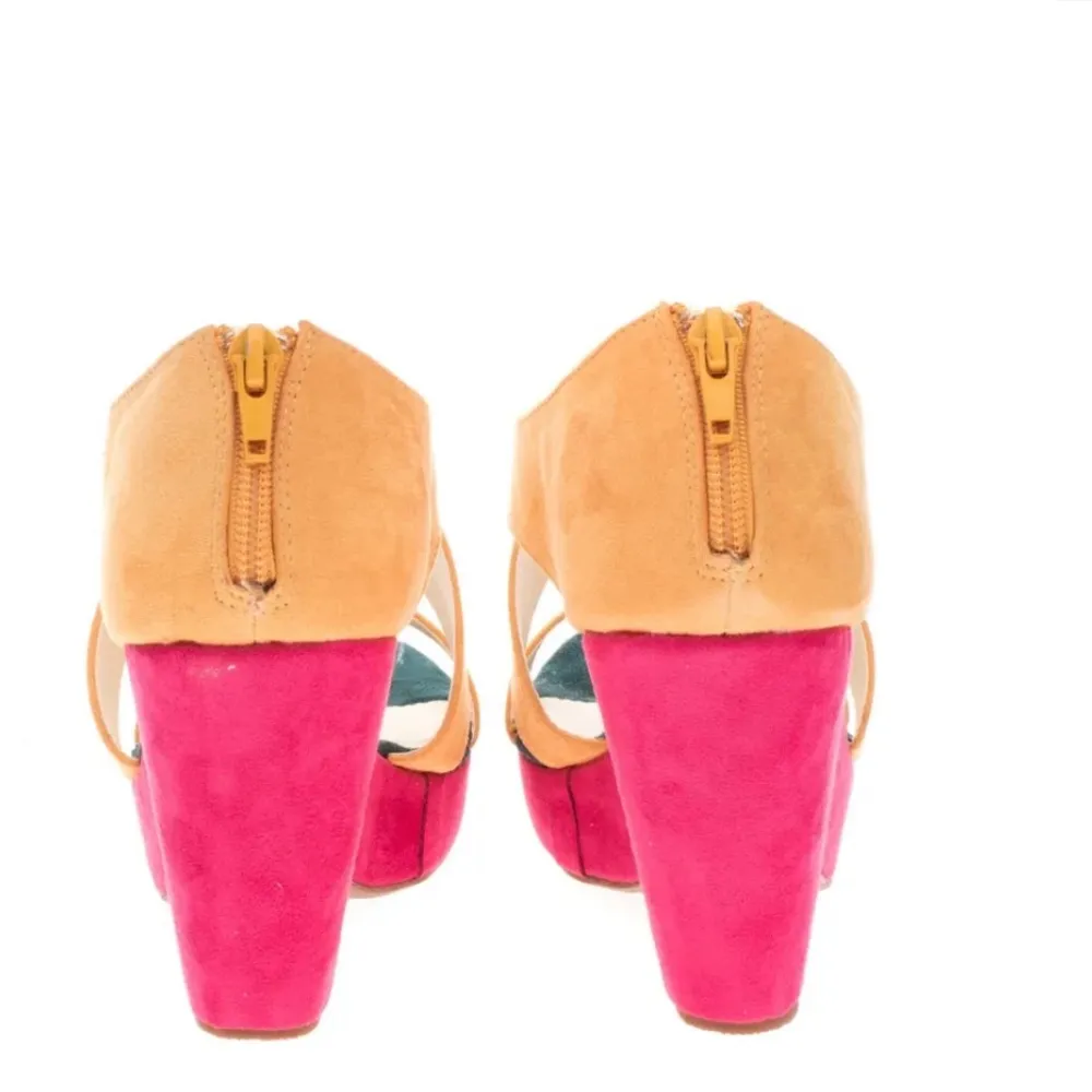 Sz 8- - NEW PIERRE CARDIN BARBIE Clog mule Sandals Size US 8 Strappy Color - Image 6