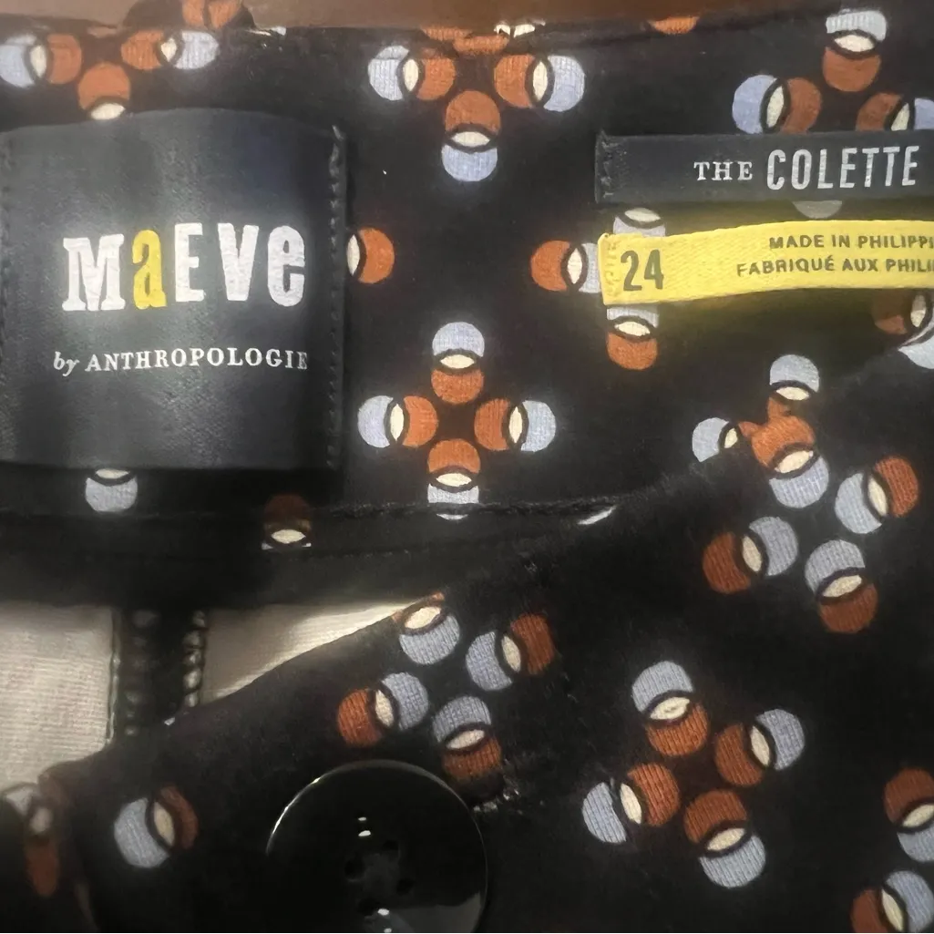 Anthropologie Maeve Colette Wide Leg Patterned Pants - Image 6