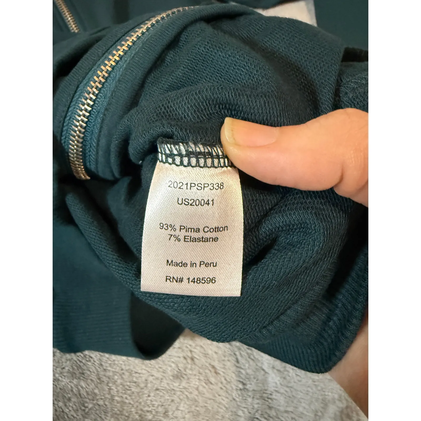 NWT Universal Standard‎ 0 Emerald Green Long Sleeve Shirt MERIDIAN ZIP PULLOVER - Image 4