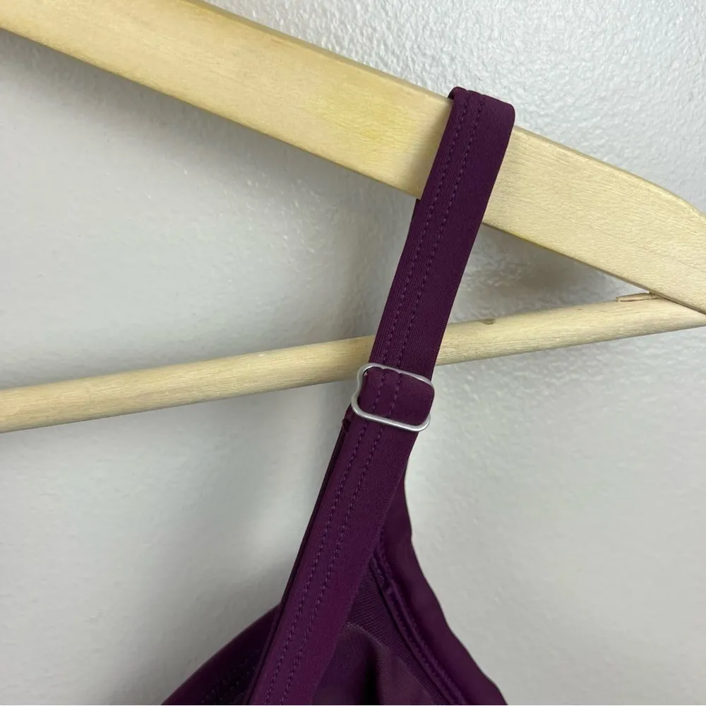 Athleta Twister Tankini Swim Top Size 32 B/C Wild Berry Plum Purple Beach Cruise - Image 8