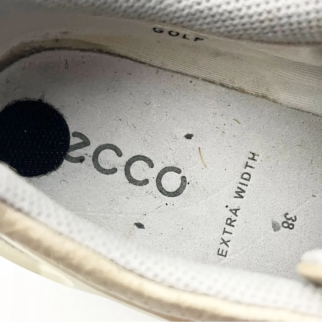 ECCO Leather Golf Cage Pro Gore Tex GTX Spikeless Extra Wide Golf Shoes 7/7.5 - Image 4