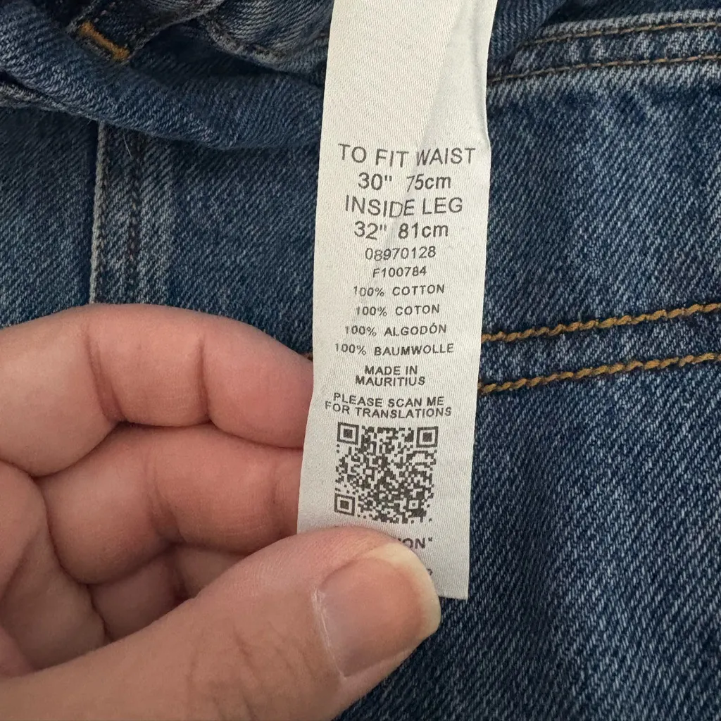 Asos Collusion Mom Jeans 006‎ Size 30x32 Blue - Image 10