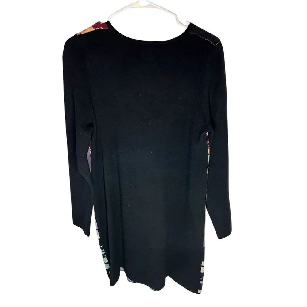 Maeve by Anthropologie Women's Scenic Mini Sweater Dress Size S Black - Image 3