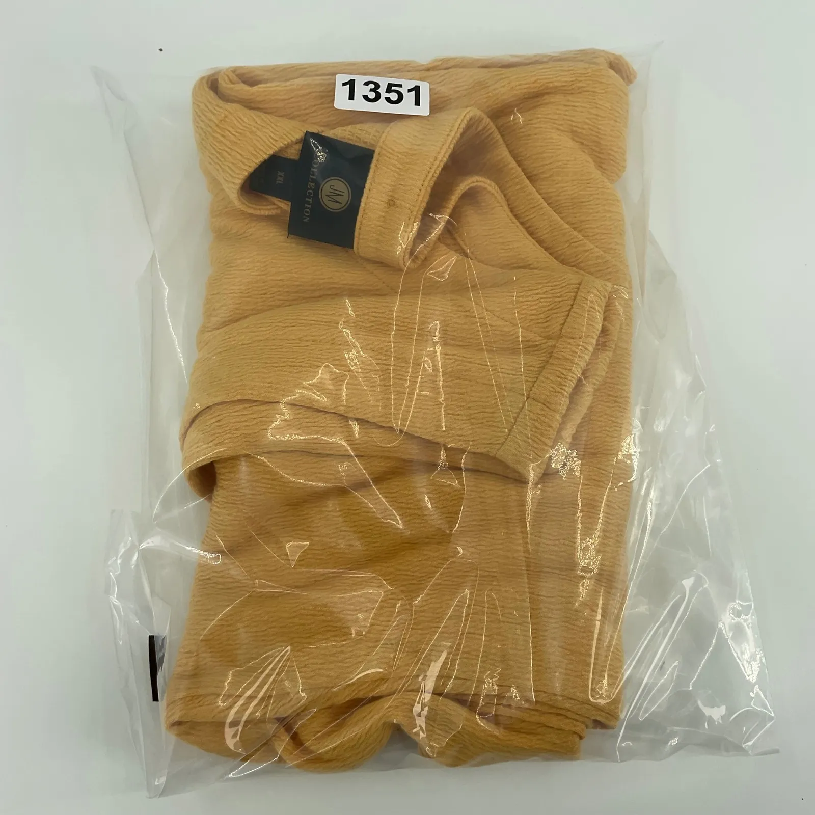 JM COLLECTION Yellow Ribbed Button Back Sleeveless Tank Top Plus Size XXL - Image 3