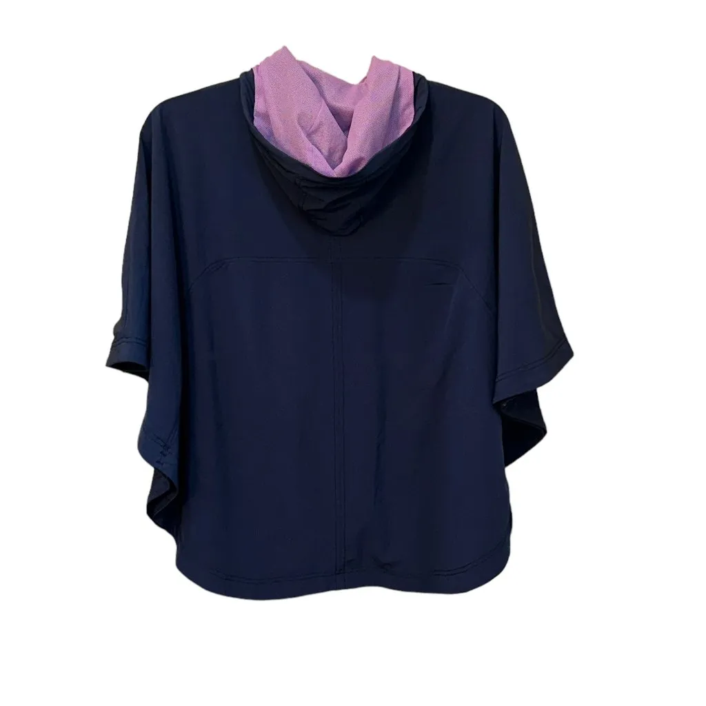 The North Face Vida Poncho Hooded Cosmic Blue Size XS Rain Outdoor Weather‎ Hood - Image 3