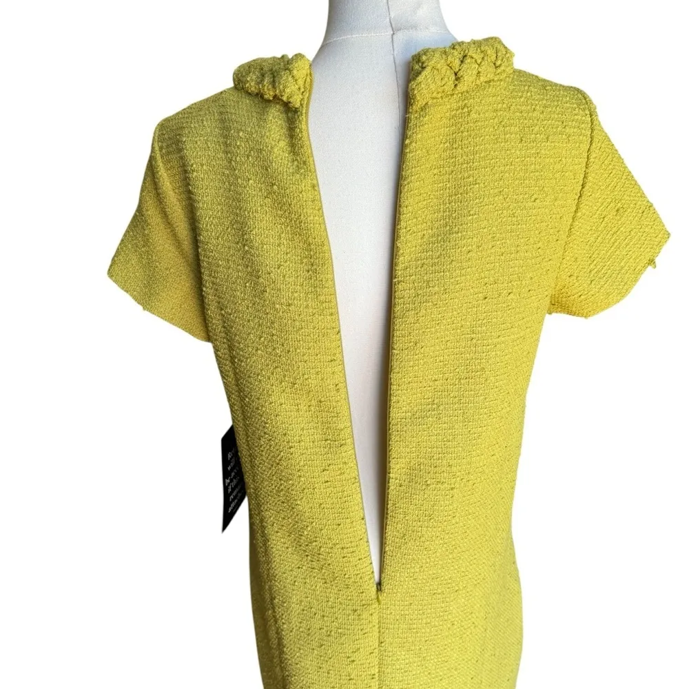 TUCKERNUCK - NWT Chartreuse Tweed Jackie O Classic Vintage Dress Sz S - Image 6