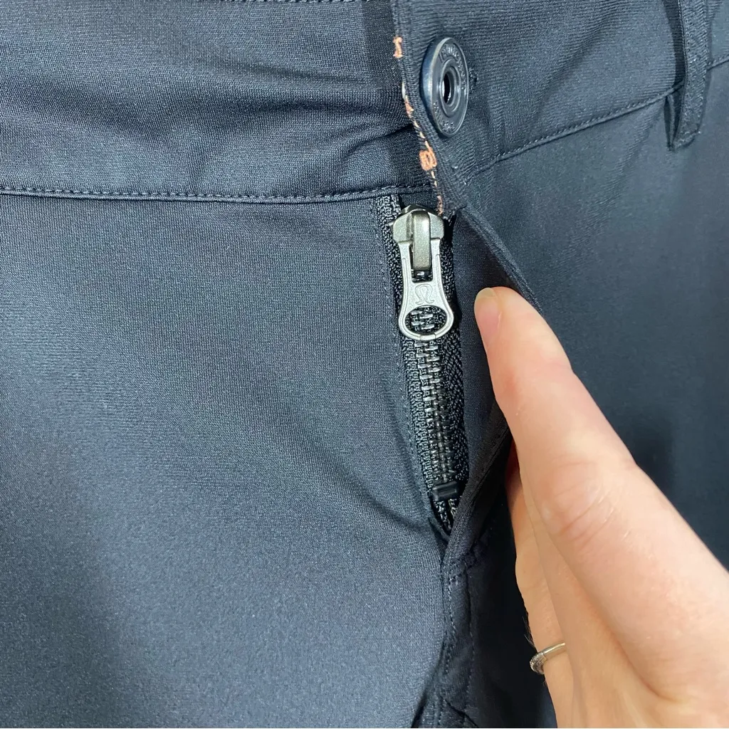 Lululemon "Out and About" Slim leg Pants‎ Size 6 black - Image 5