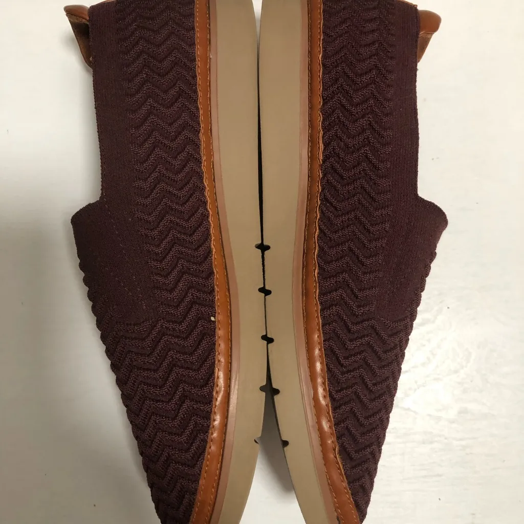 Cobb Hill by New Balance Burgundy Woven Loafers Flats Purple Size 7.5 - Image 6