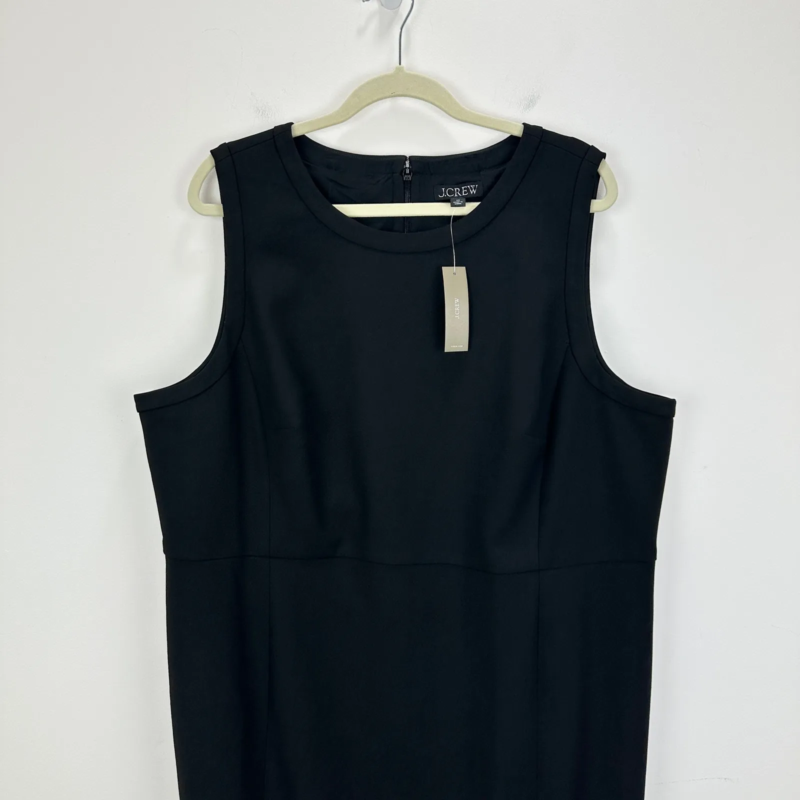 J.Crew Sheath Dress Four Season Stretch Minimalist Office Work Black US 22 NWT - Image 7
