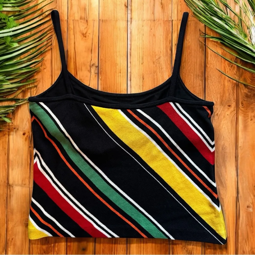 ST. JOHN Knit Striped Camisole Top – Size L - Wool Blend Top - Image 6