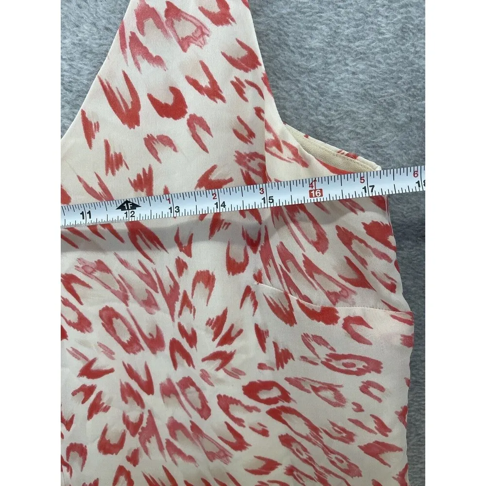 CAbi Women's Blouse Sleeveless Animal Print Size Medium Pink Lined - Image 7