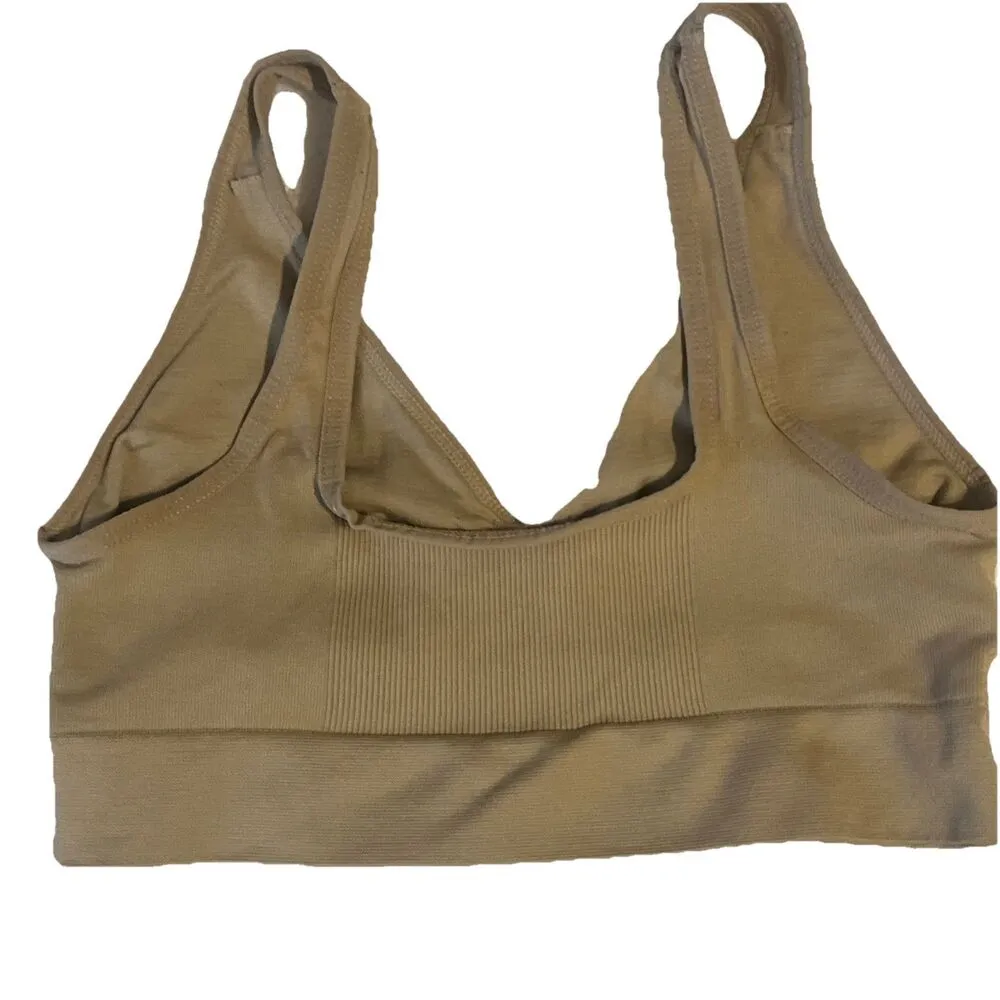Truekind Daily Comfort Wireless Shaper Bra Size Medium Nude Brown - Image 3