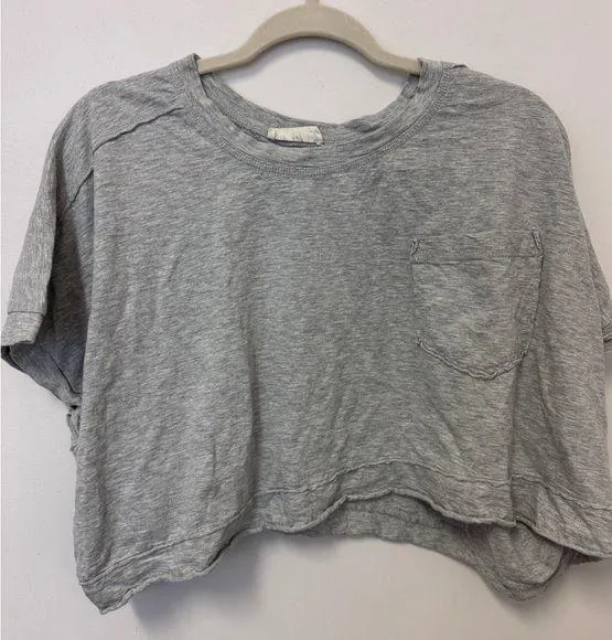 Oversized Gray Cropped T - Image 2