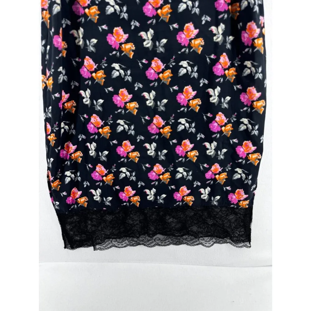 Zara trafaluc collection floral lace spaghetti strap  midi slip dress size small - Image 6