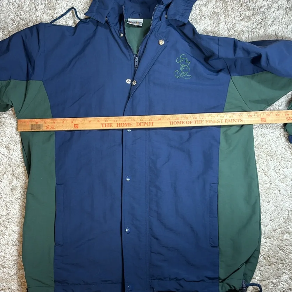 Walt Disney World Women's Jacket, Detachable Hood, Lined, Green/Navy, Size LG Green - Image 14