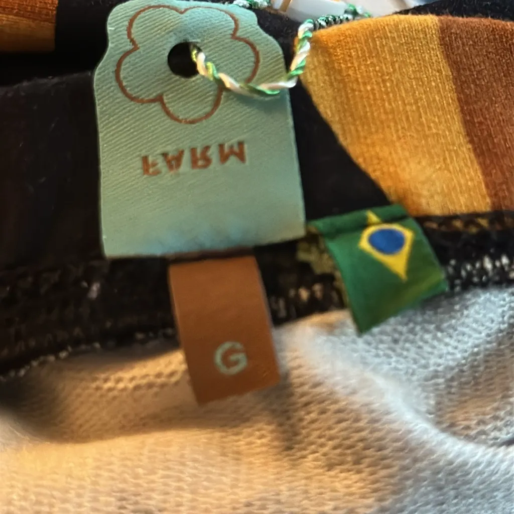 FARM Rio Saia Reta Caju Solar Pencil Skirt Rio de Janeiro Brazil NWT G (Large)‎ - Image 11