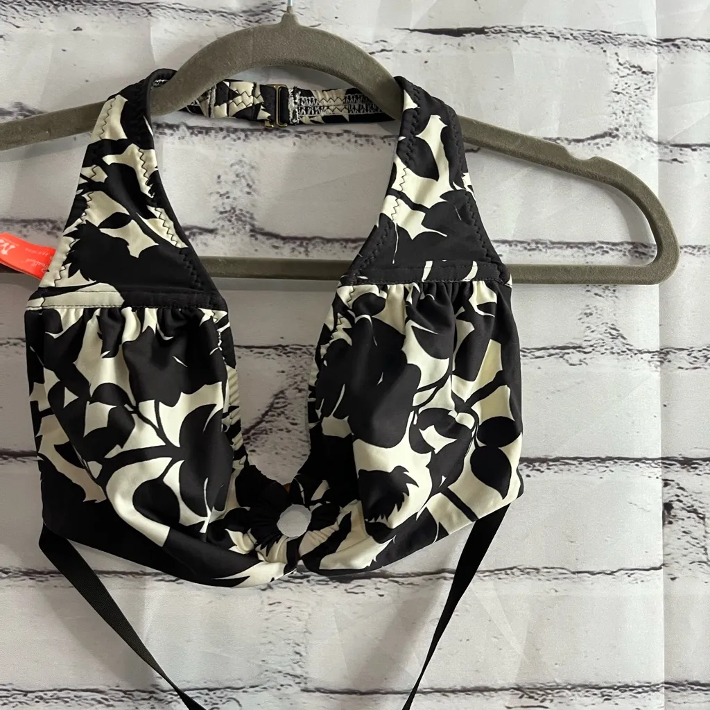 Kate Spade x Balenciaga Vintage Road Trip Floral Halter Bikini Swim Top 36 Y2K - Image 3