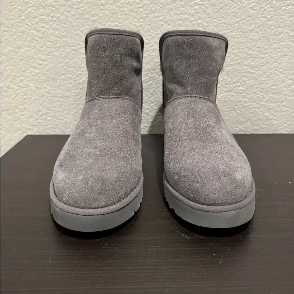 NEW UGG Cory II 1125792 Classic Sheepskin Slim Suede Grey Boots 6.5 US 6 - Image 2