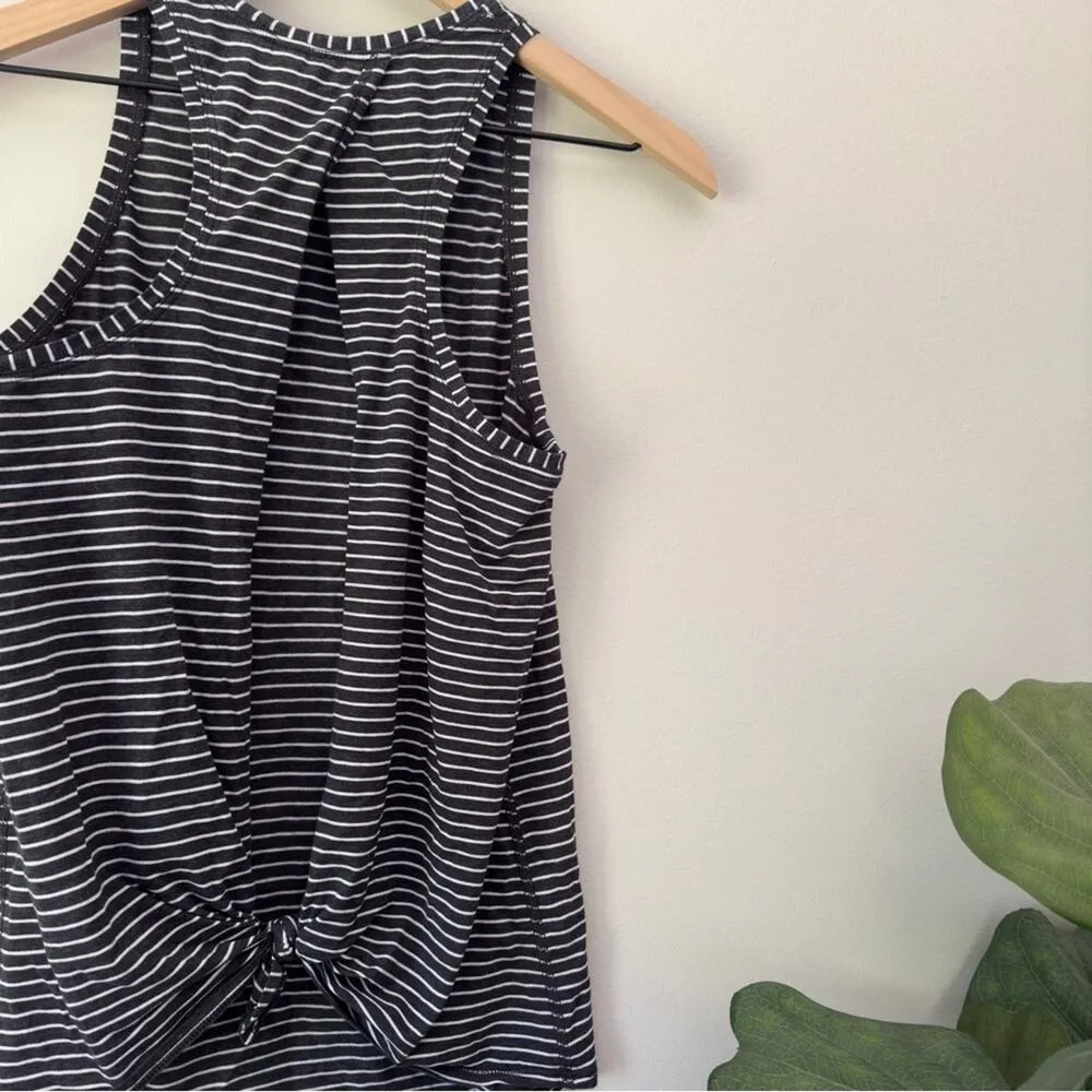 Lululemon All Tied Up Tank Modern Stripe Heathered Black White (First Release) - Image 6