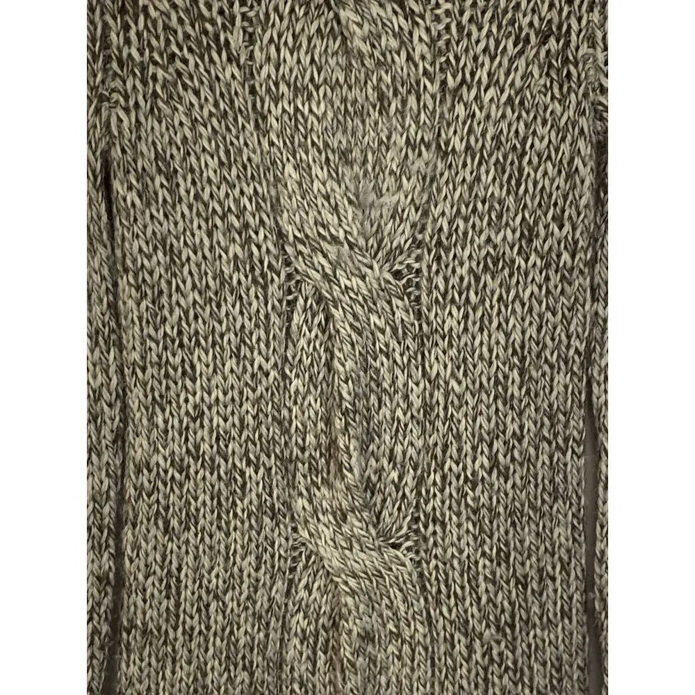 Rip Curl Women's Cowl Neck Tunic Pullover Sweater Cable Knit Brown One Size - Image 7