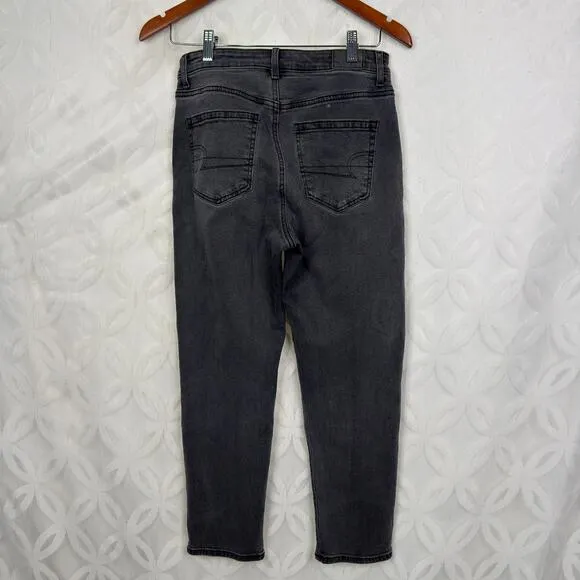 American Eagle Strigid‎ Mom Jean Black Washed Size 4 - Image 9