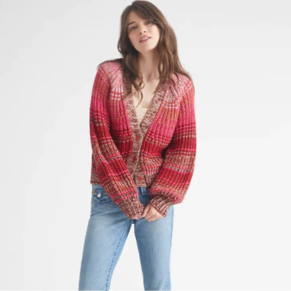 525 America Rumi Cardigan in Toasted Almond Multi Toasted Almond Multi Small - Image 7