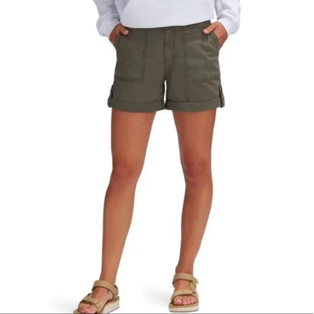 Sanctuary Army Green Cargo Shorts - Image 6