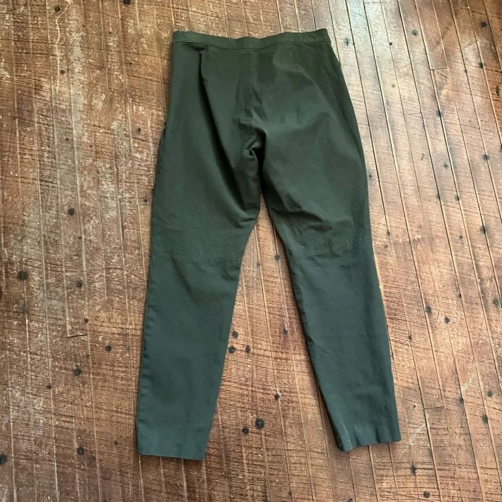 Ann Taylor Devon fit olive green 6 business casual chino pants - Image 4