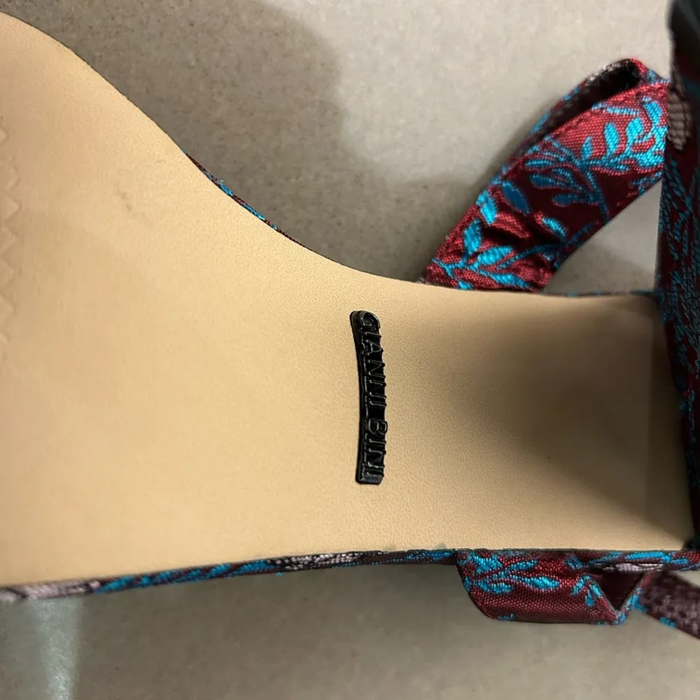 GIANNI BINI heels 8 floral design-gorgeous-preowned - Image 7