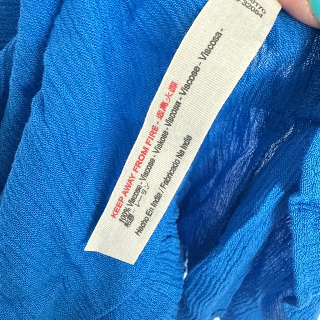 NWT Free People Hot Dang Mini Dress Cutout Blue Size Small S NEW - Image 9