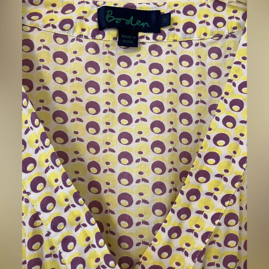 Boden Faux Wrap Blouse Size UK 12/US 8 - Image 2