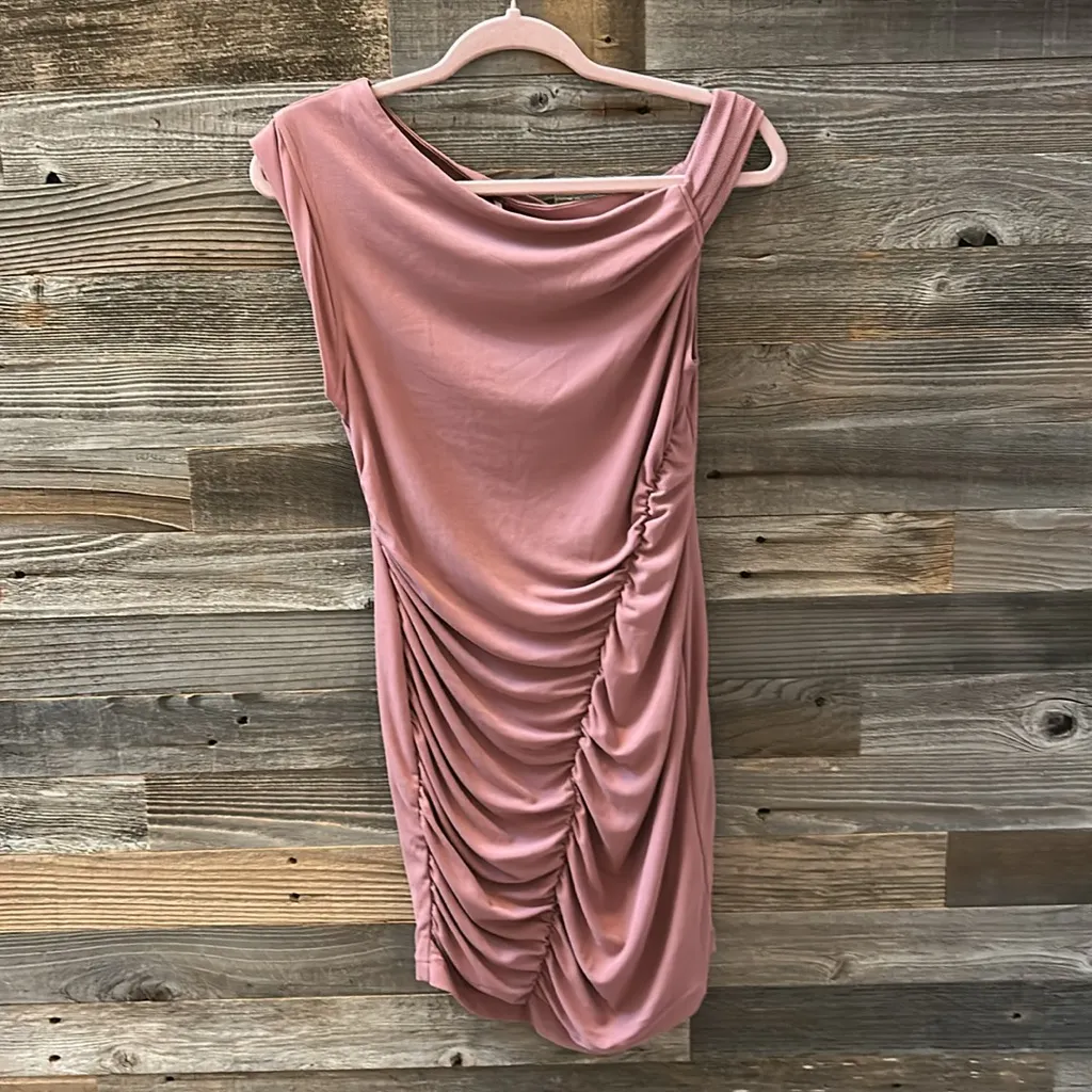NWT Free People Madeline Ash Rose Dress Ruched Bidycon Mini Size XS - Image 3