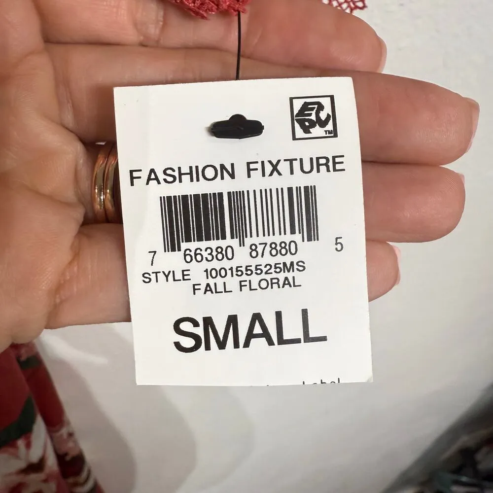 INC International Concepts Pink Floral Lace Trim Satin Robe Sz S NWT - Image 9