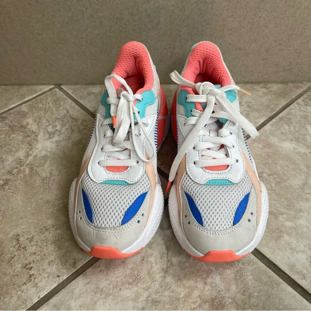 Puma Rs-X Fade Womens Size 7.5 Sneakers Casual Shoes Athletic EUC Colorful Retro - Image 5