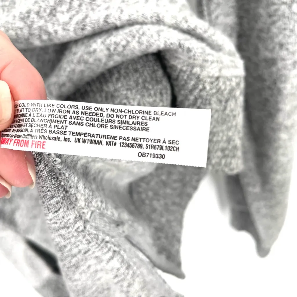 Anthropologie Saturday Sunday Gray Hacci Tunic Slouchy Comfort Plush Sweater - Image 12