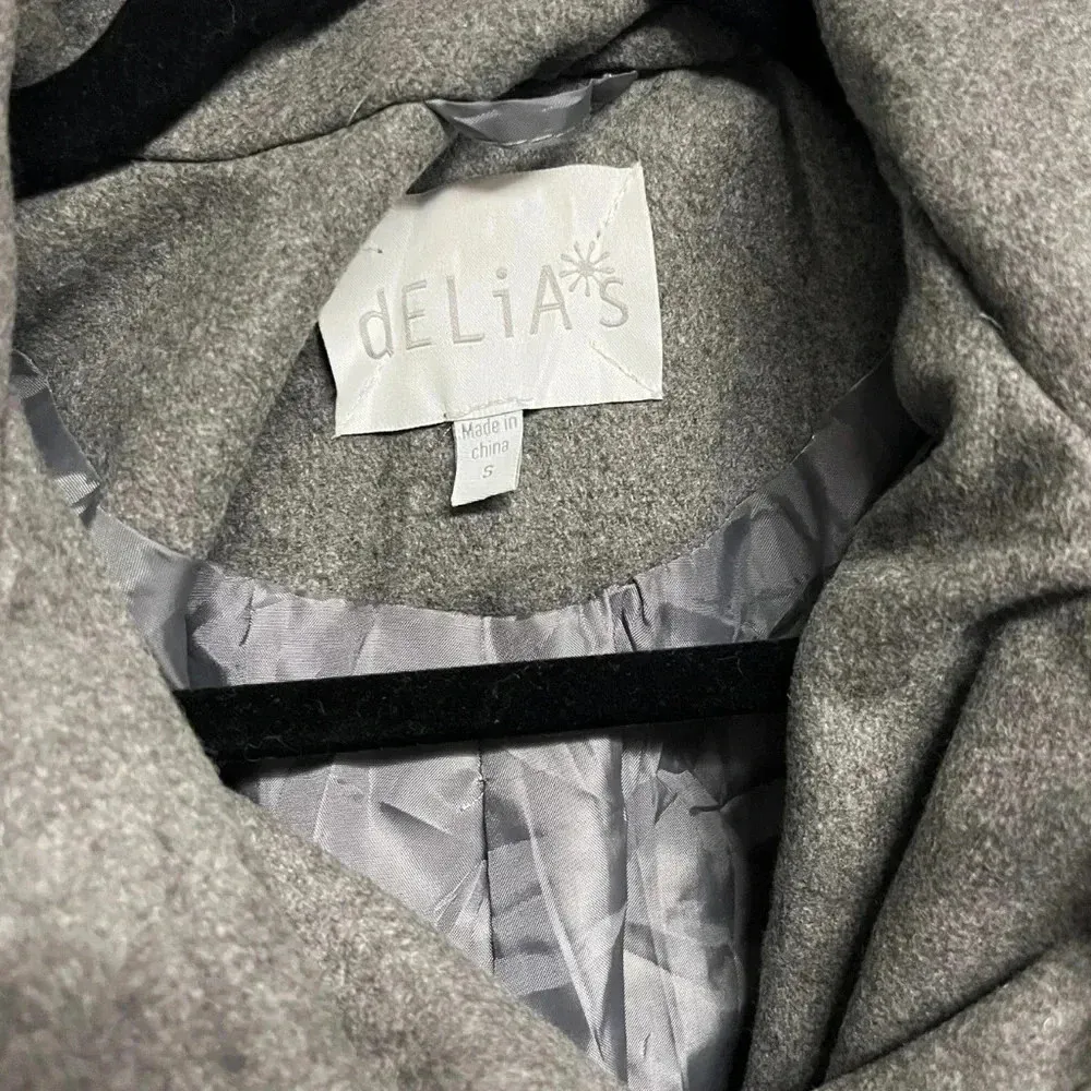 Delia's Grey Zip Up Coat - Image 7