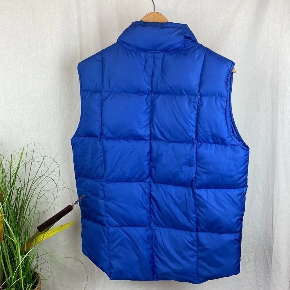 Land’s End Blue Sleeveless Quilted Down Puffer Vest L - Image 3