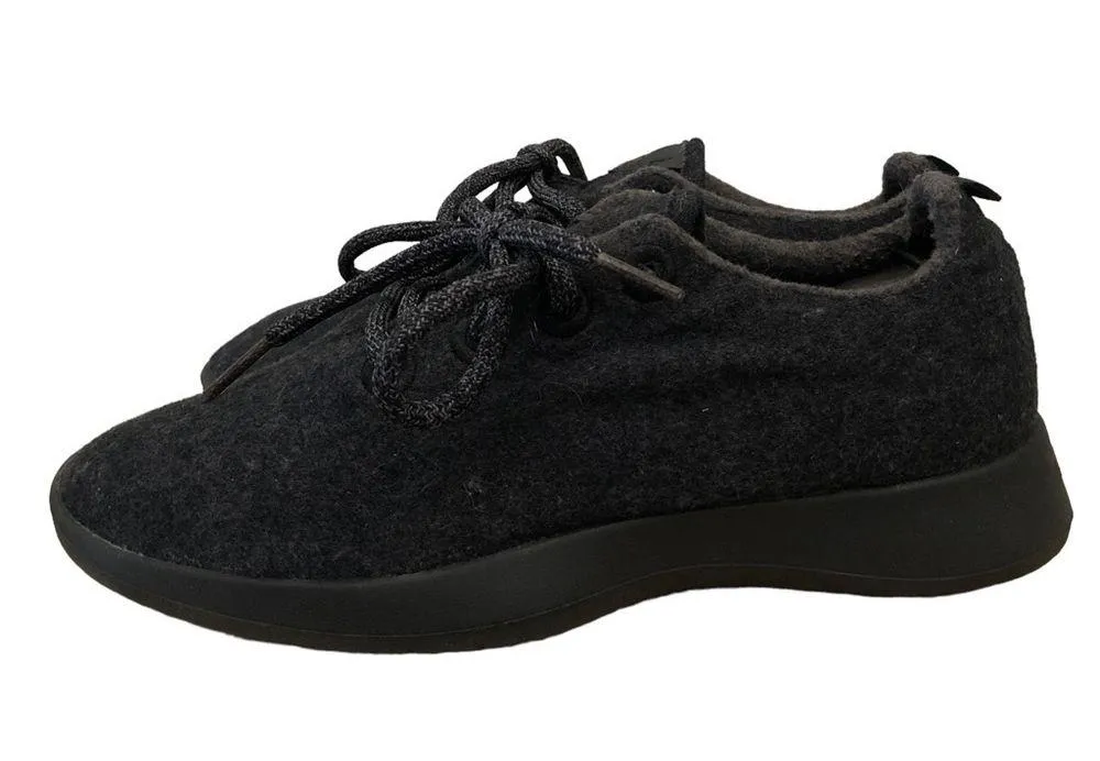 AllBirds Black Merino Wool Lace Up Athletic Sneakers 7 - Image 2