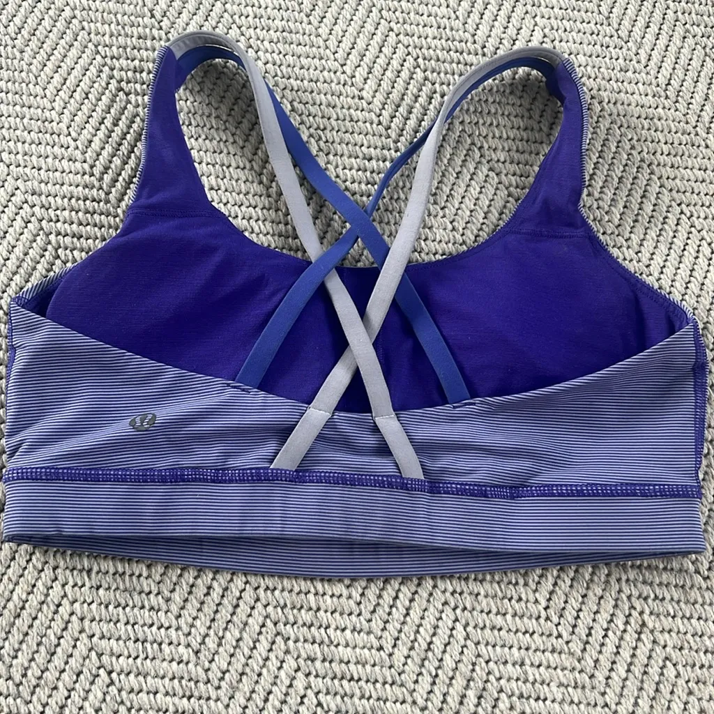 Lululemon Energy Bra Wee Stripe Bruised
Berry/Cool Breeze - Image 5