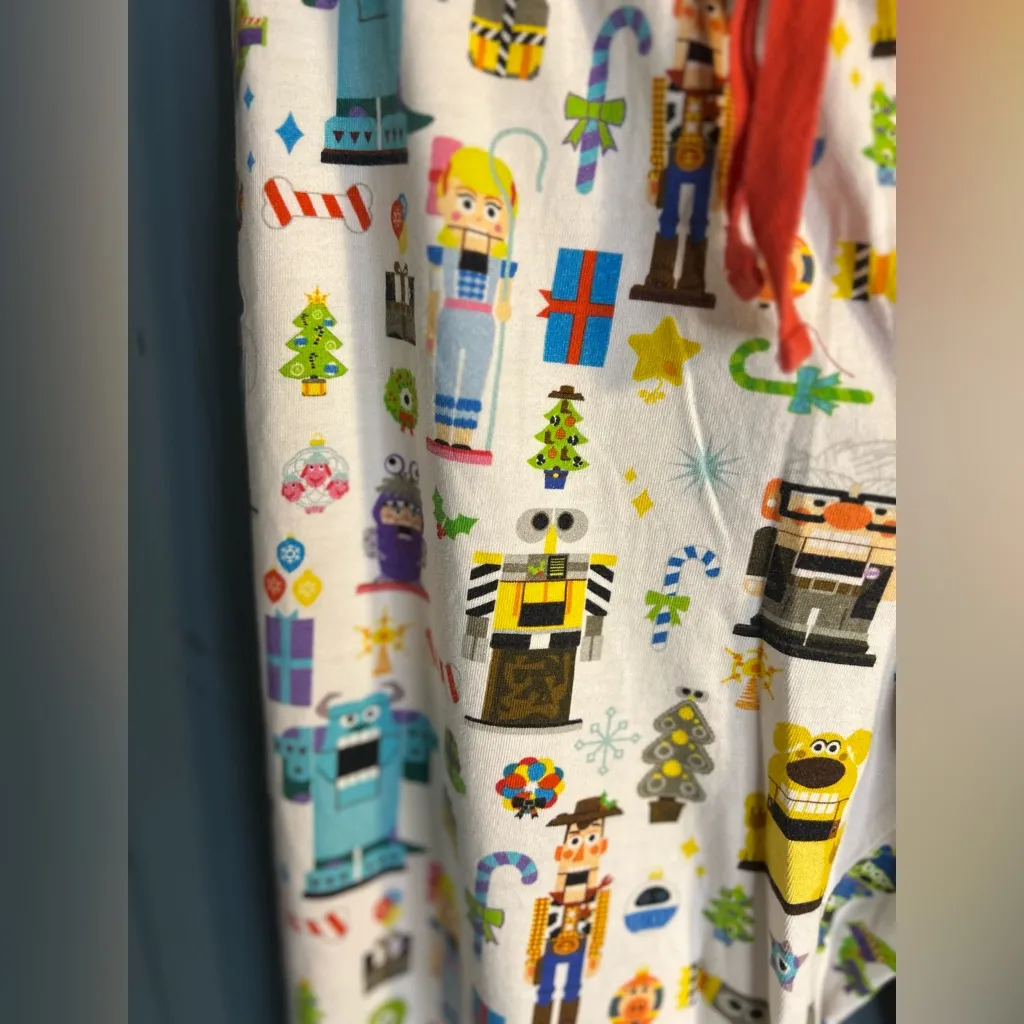 Disney Toy Story Holiday Multicolor Pajama Pants | Unisex Adult Size Medium - Image 3